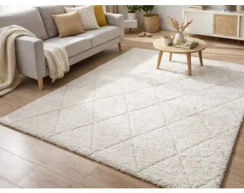 Koberec Ideal Shaggy 160x230 cm, diamant krémový%