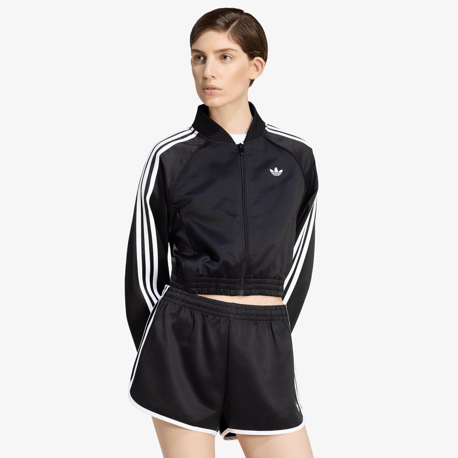 Bunda adidas Satin Sst Jacket Black/ White XL
