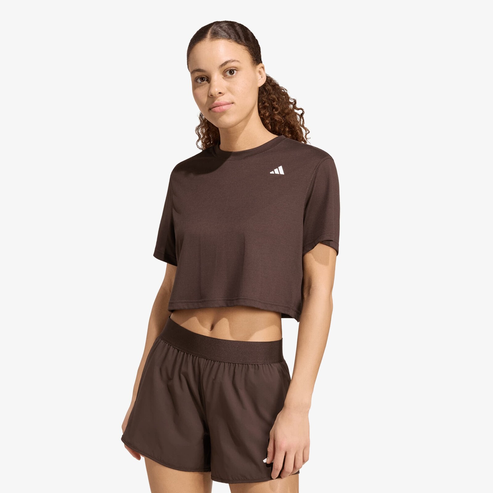 Tričko adidas We Min Tee Aurora Coffee S