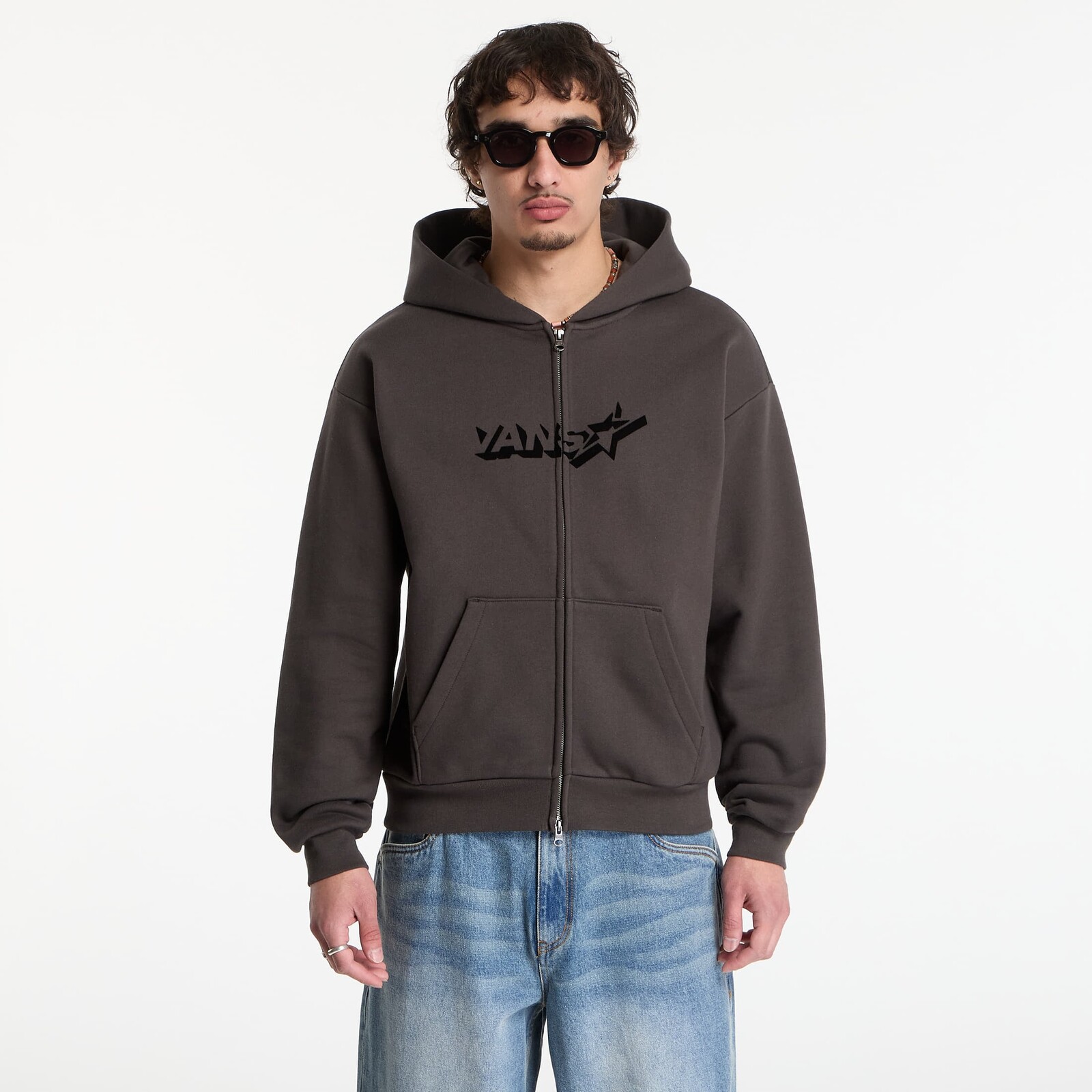 Mikina Vans Y2K Star Full Zip Faded Black L