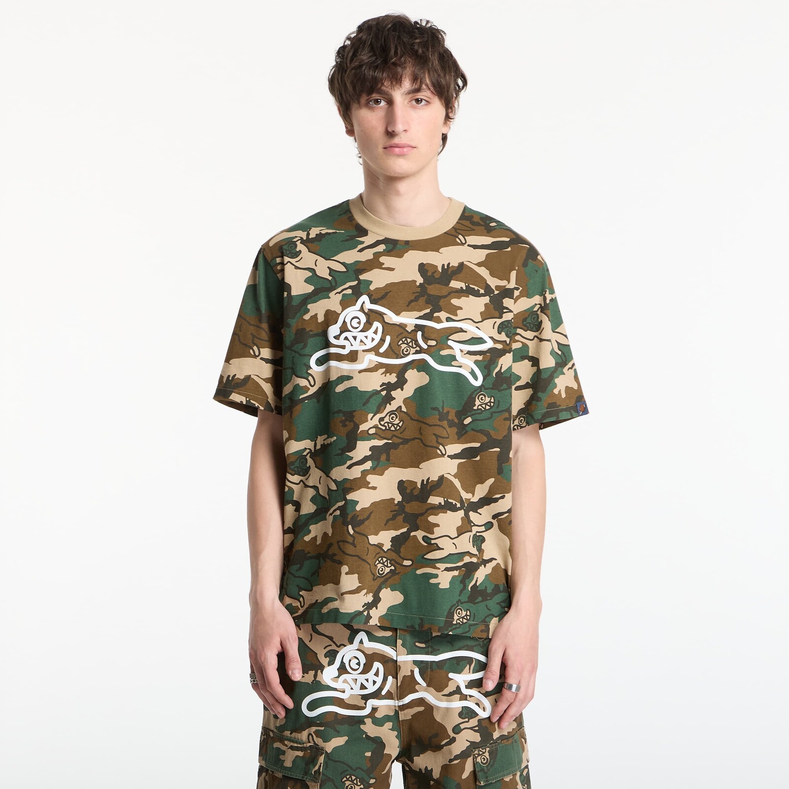 Tričko Billionaire Boys Club Icecream Running Dog Woodland Camo T-Shirt Multi XL