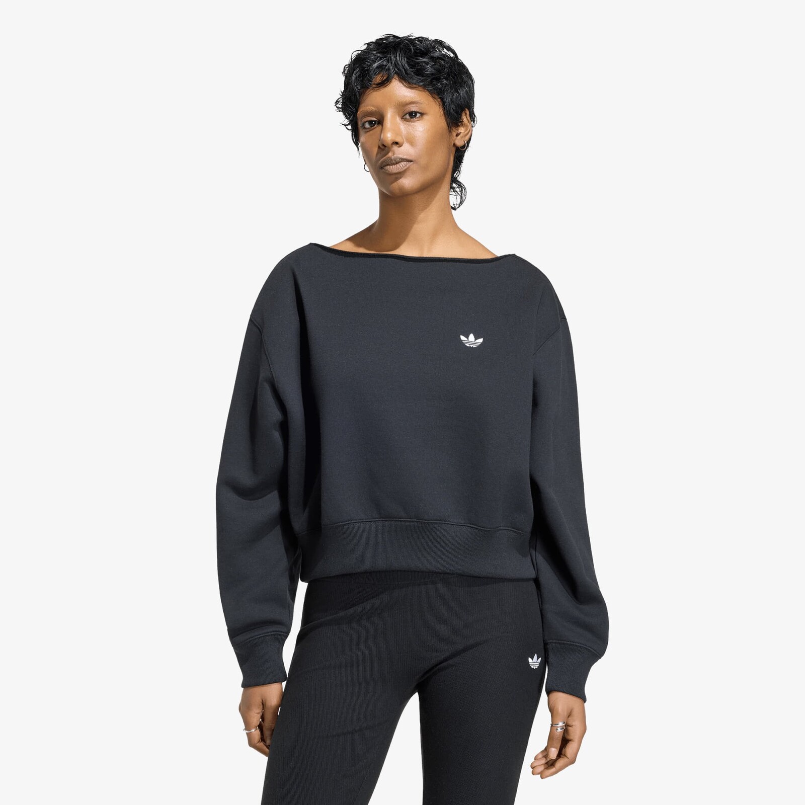 Mikina adidas Ess Crw Lo Black L