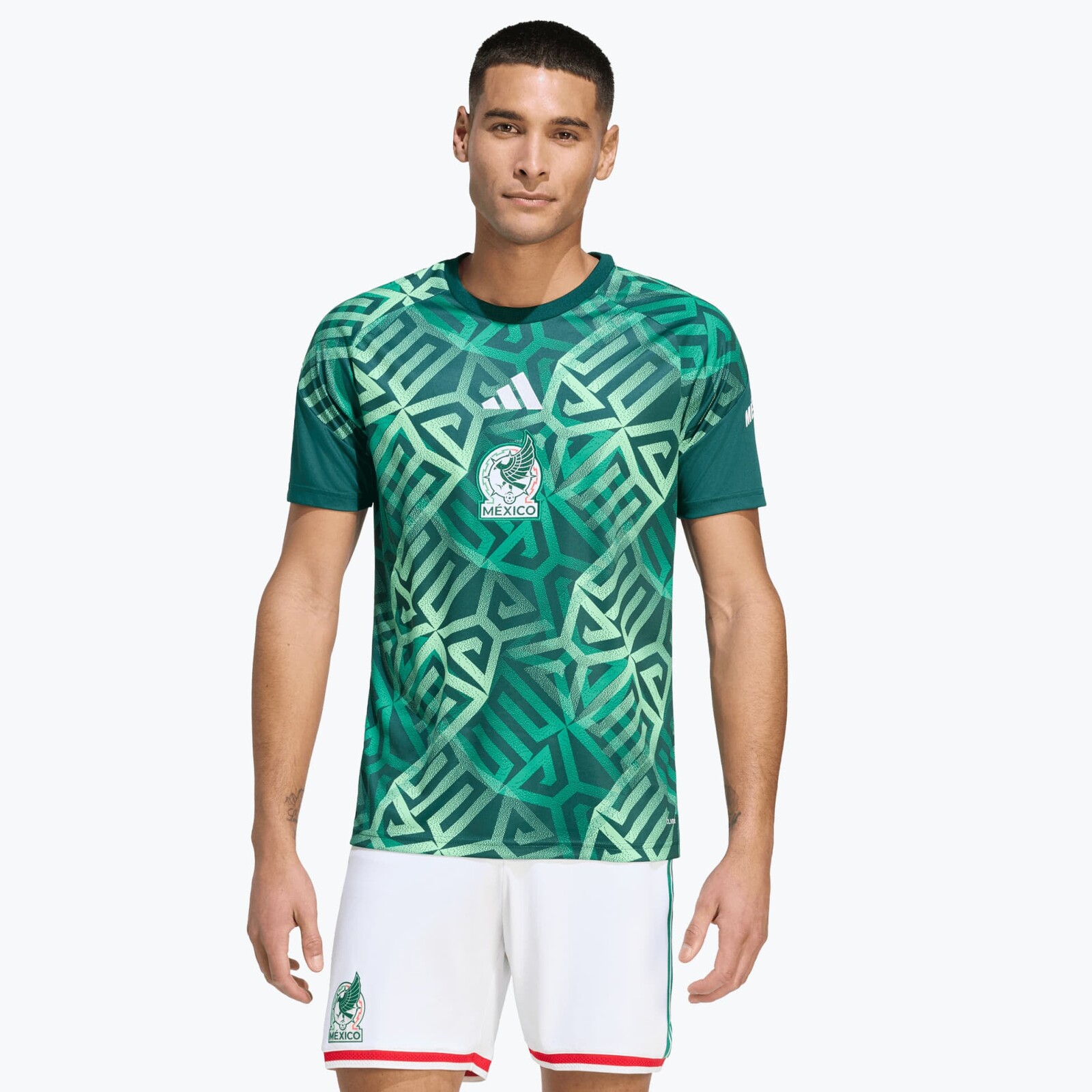 Dres adidas Mexico 26 Home Pre Match Jersey Aurora Ivy XXL