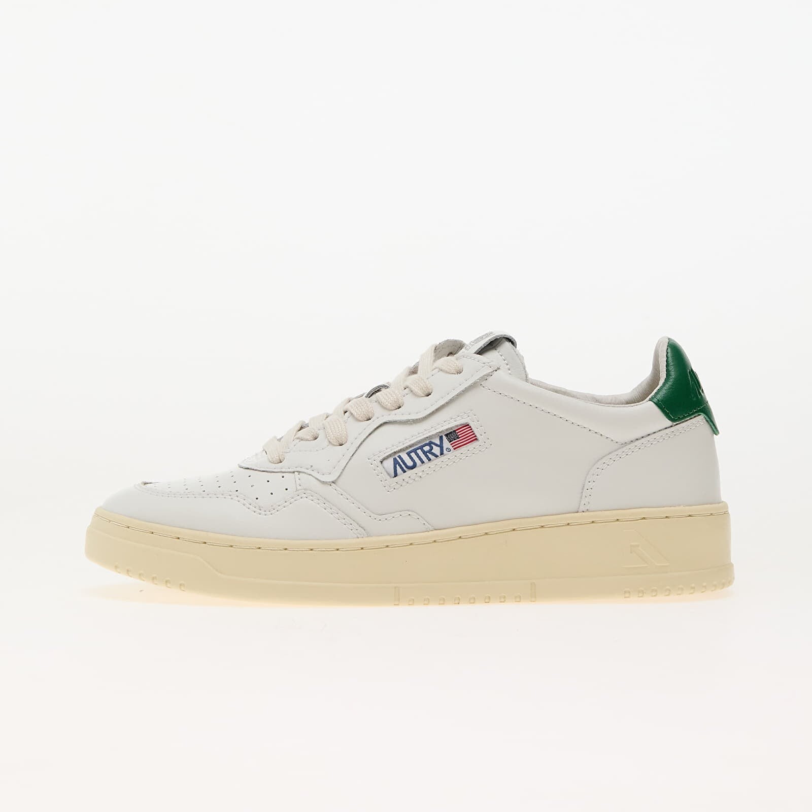 Tenisky Autry Medalist Low Man Leat/ Leat Wht/ Green EUR 45