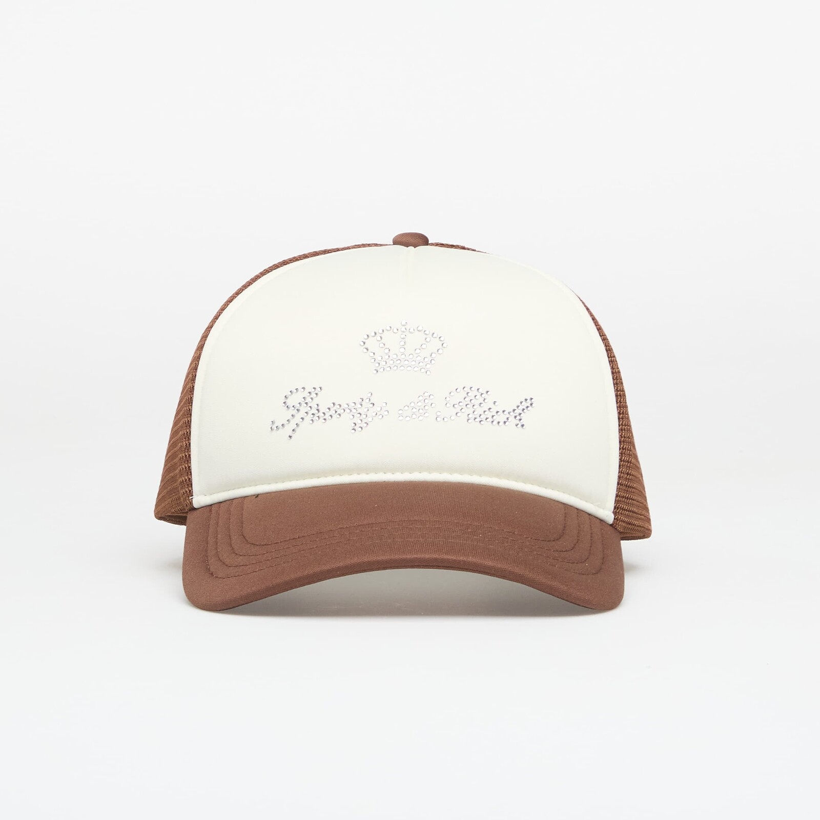 Šiltovka Sporty & Rich Juicy Crown Trucker Hat White/ Chocolate Universal