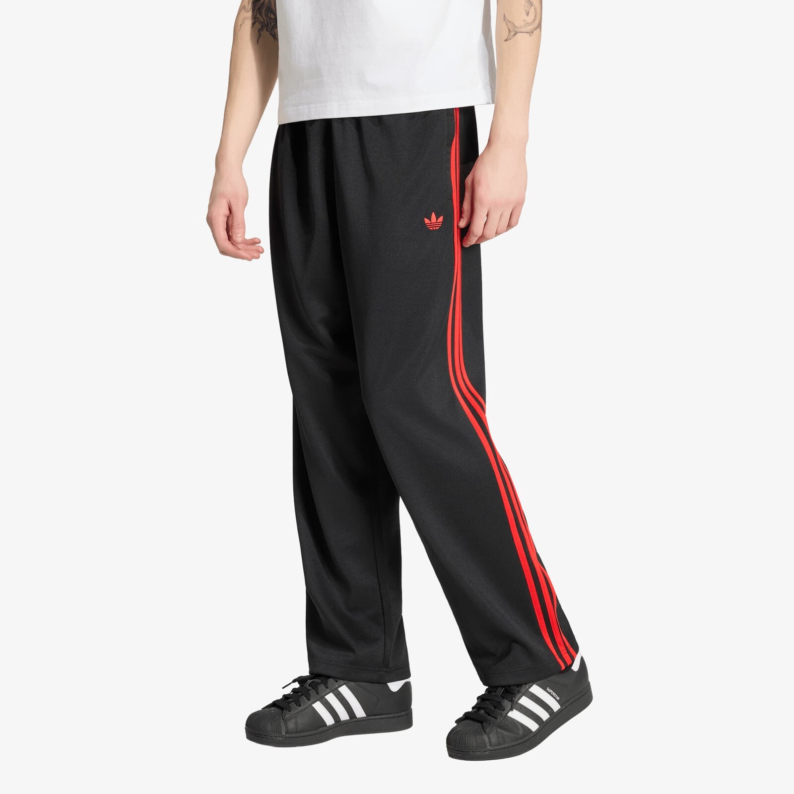 Tepláky adidas Loose Tp Black/ Vivid Red S