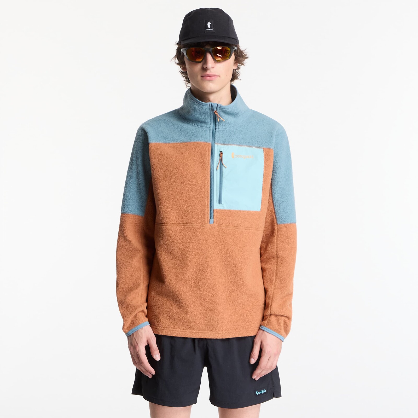 Mikina Cotopaxi M's Abrazo Fleece Half-Zip Jacket Everglade and Whiskey M