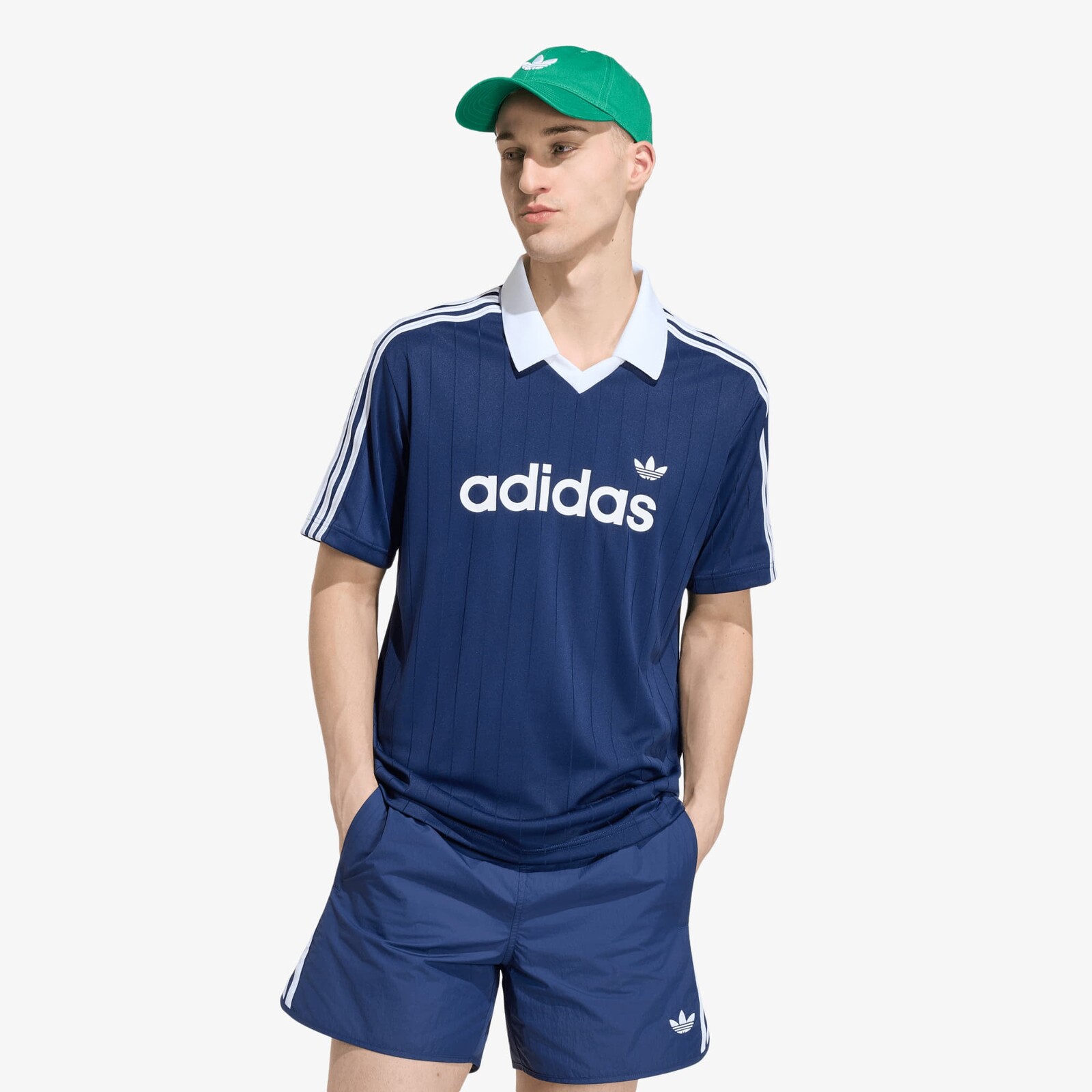 Dres adidas Pinstr Jsy Night Indigo/ White L