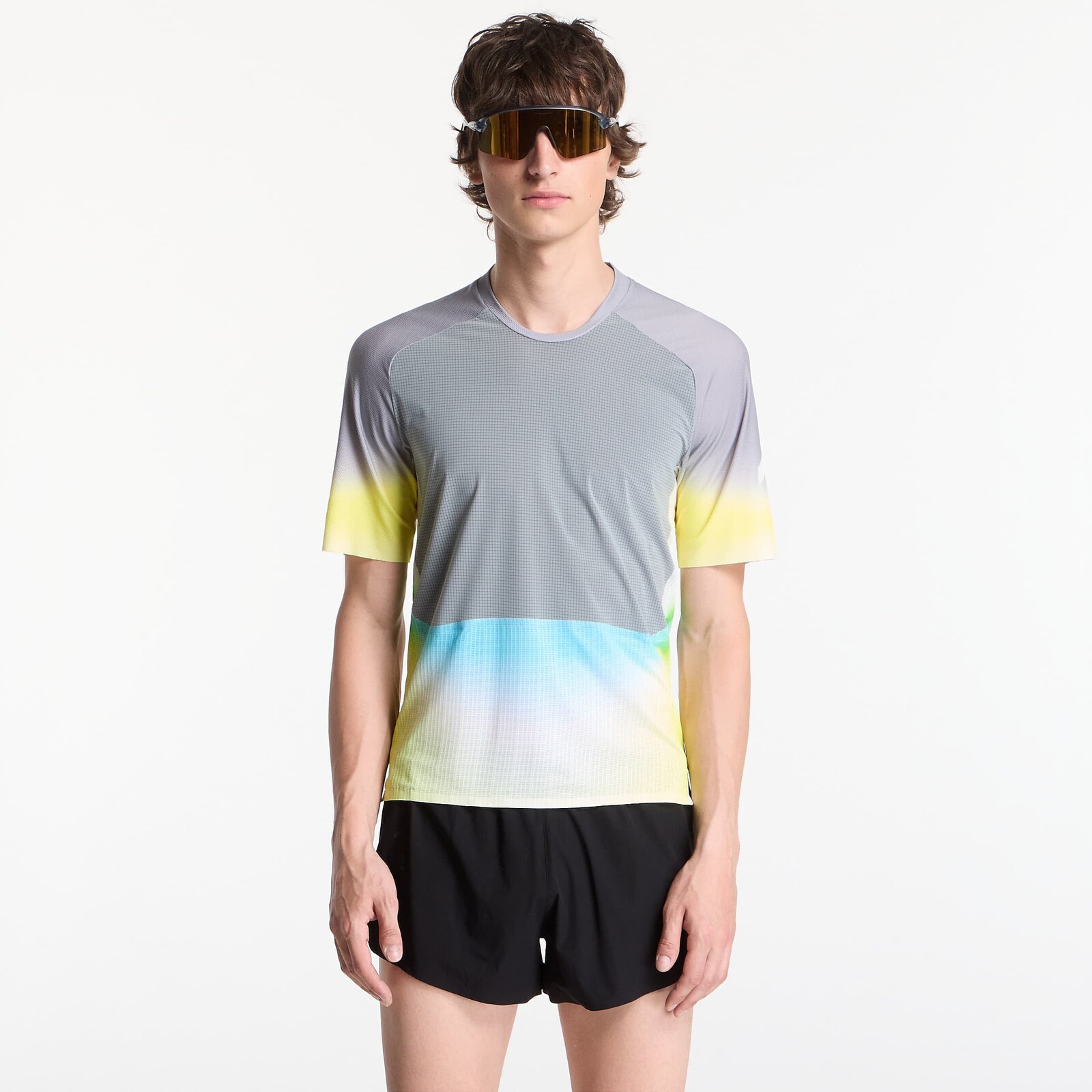 Tričko SOAR Trail Top UNISEX Silver Grey/ Citrus L