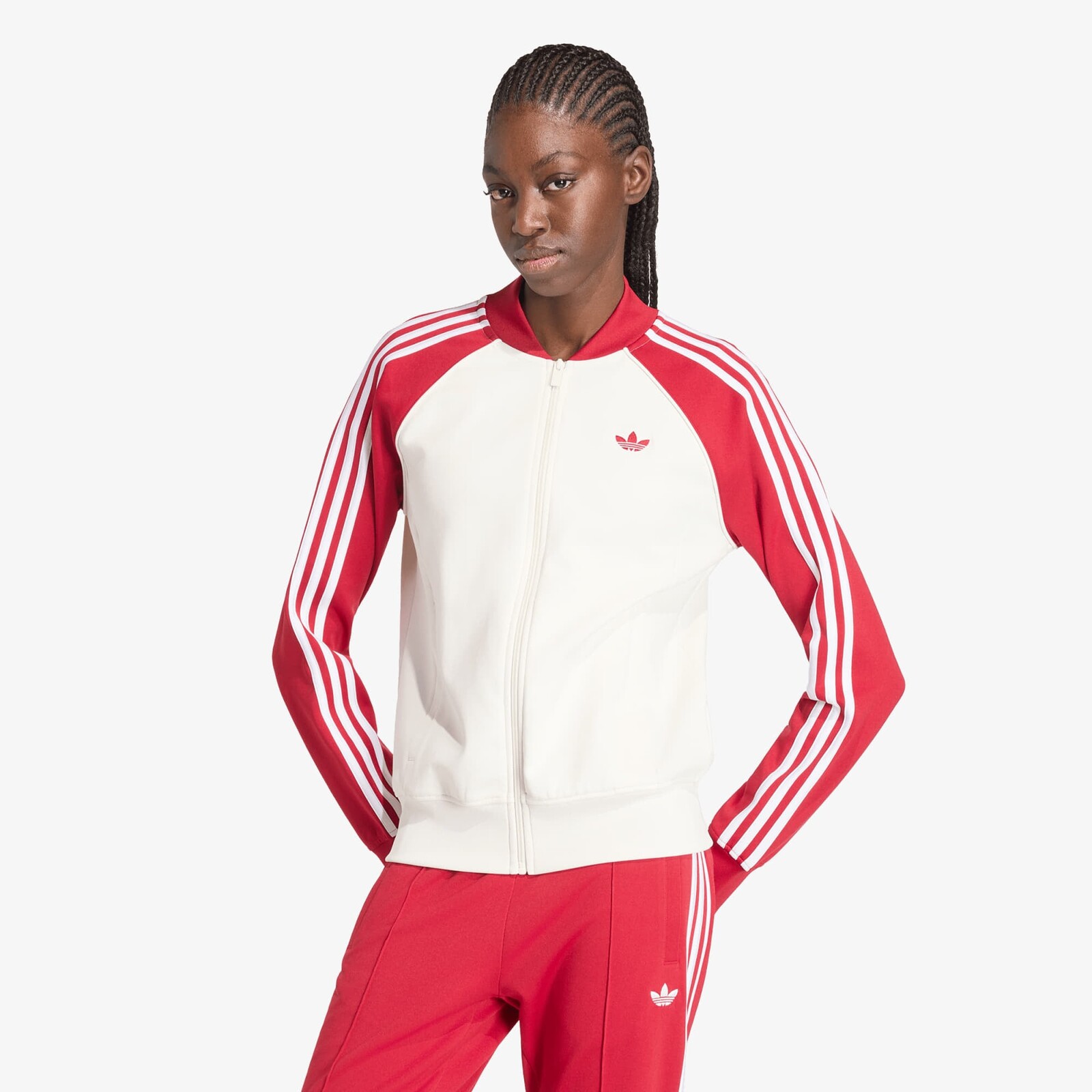 Mikina adidas Sst Tt Cloud White/ Team Victory Red/ White XS