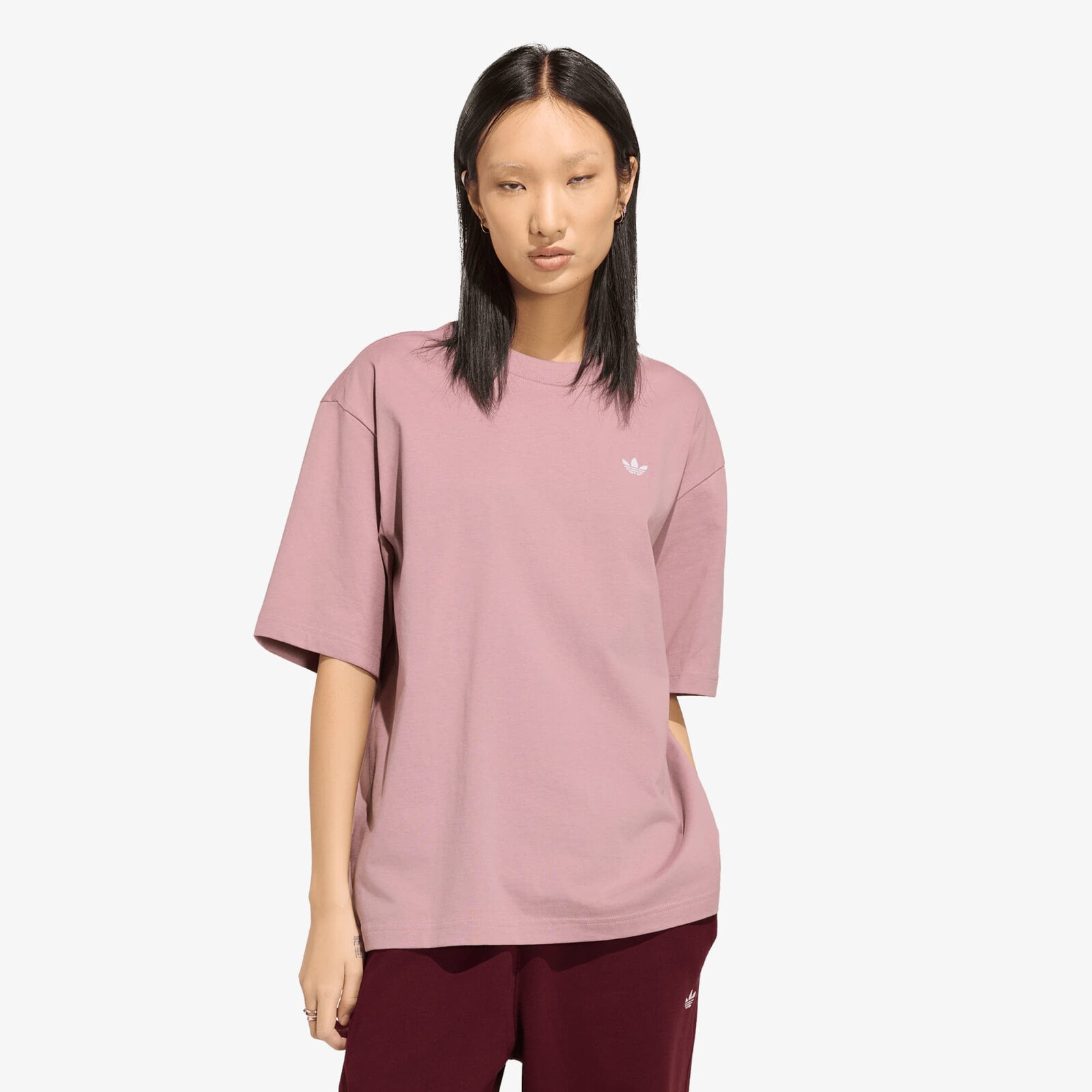 Tričko adidas Ess Tee Os Magic Mauve L