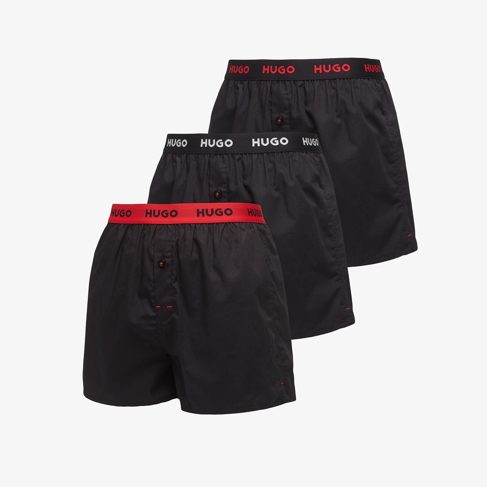 Boxerky Hugo Boss Woven Boxer Triplet Black S