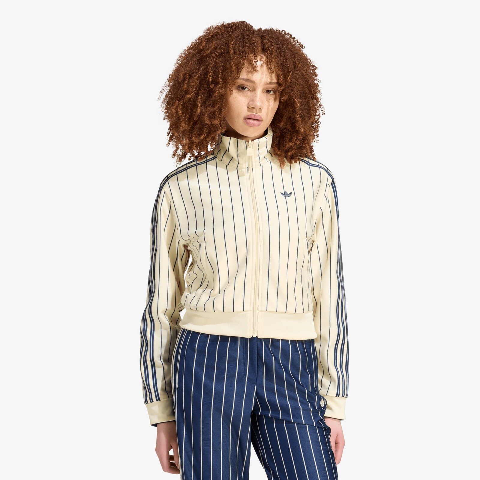 Mikina adidas Reversible Firebird Track Top Warm Vanilla/ Night Indigo L