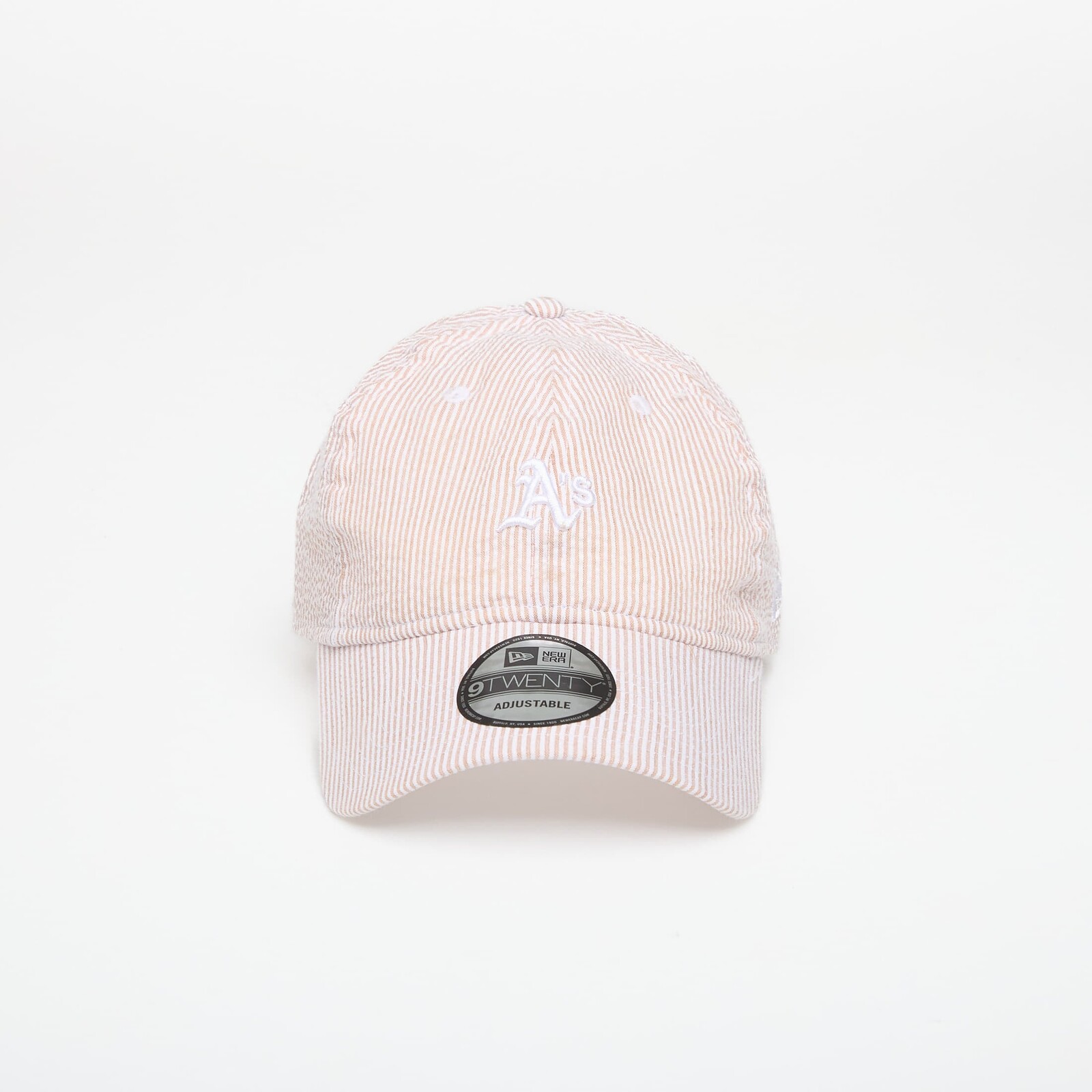 Šiltovka New Era 9TWENTY MLB Seersucker Oakland Athletics Stone/ Optic White Universal