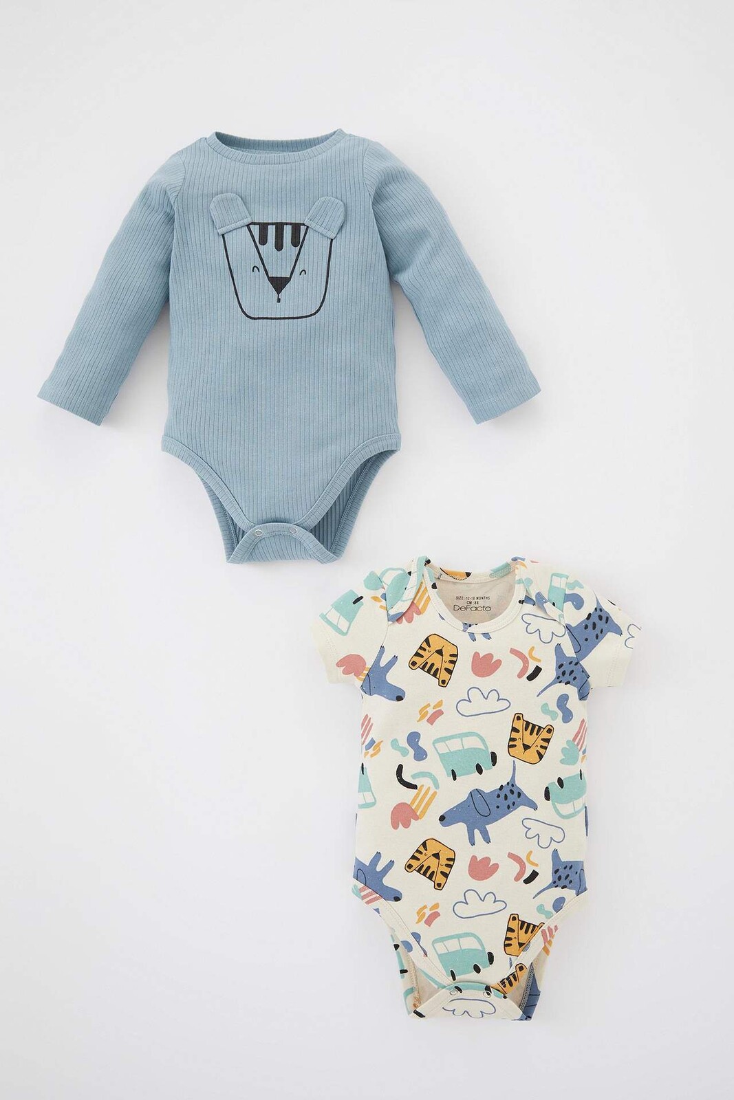 DEFACTO BabyBoy dvojdielny set s dlhými rukávmi a zapínaním na cvoky