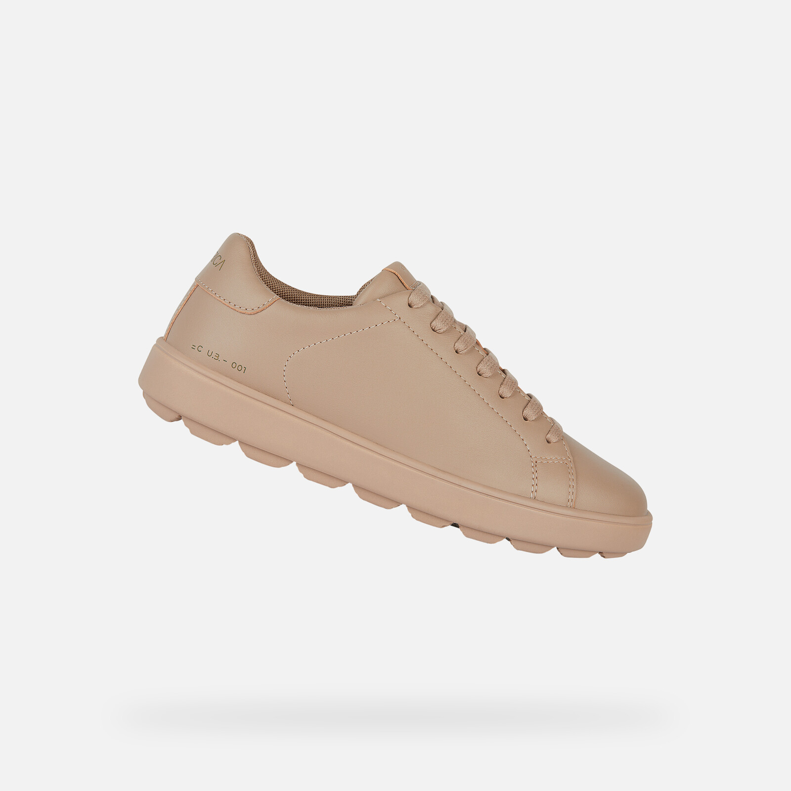 Orange women's sneakers Geox Spherica ecub-1 - Women's