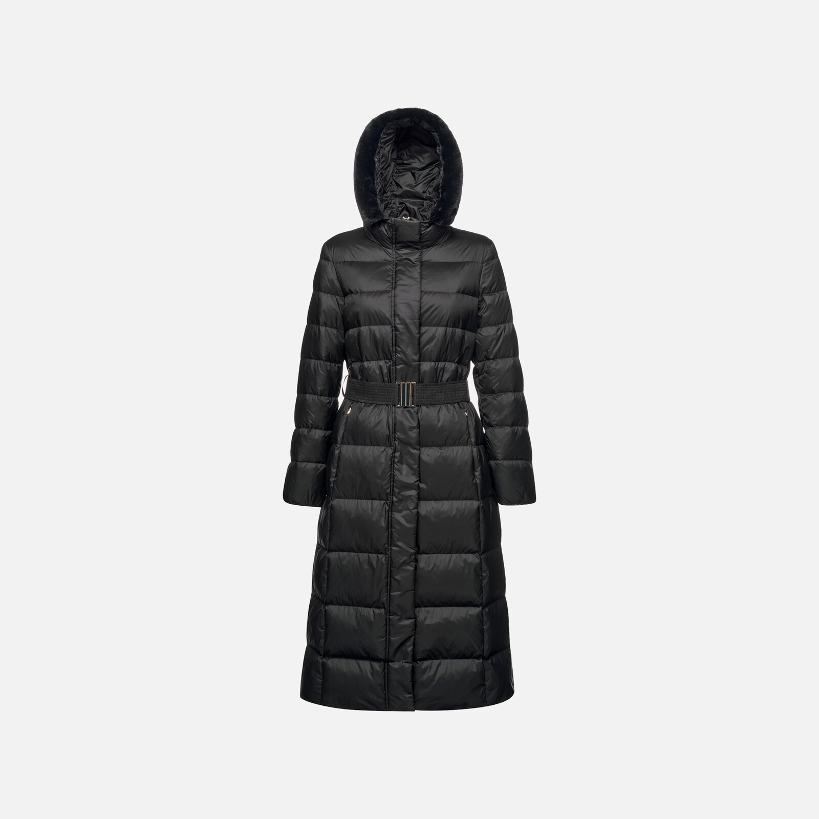 Black Women's Quilted Jacket Geox Pheby - Women's