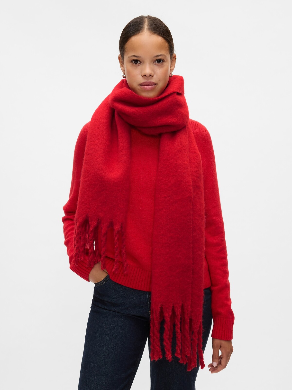 GAP Maxi scarf with wool blend - Women's