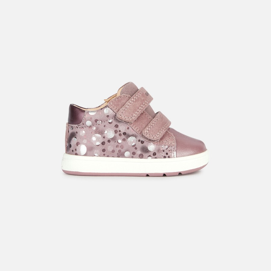 Girls First Steps Geox Biglia Dark Pink - Girls