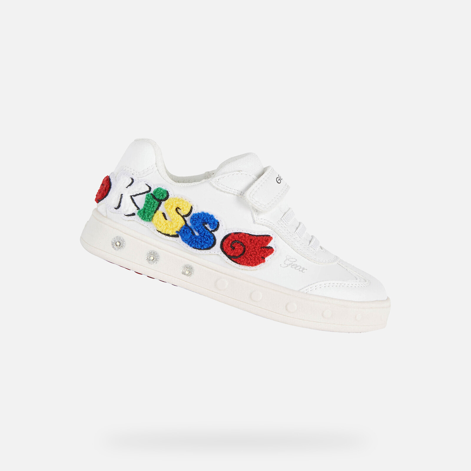White Girls Sneakers Geox Skylin - Girls