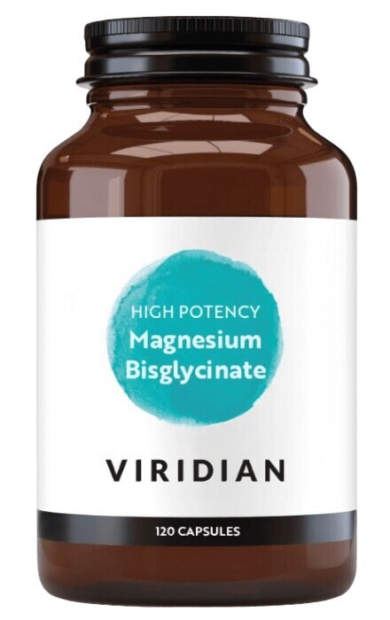 Viridian magnesium bisglycinate high potency 120 kapslí