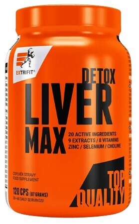 Extrifit liver detox max 120 kapslí