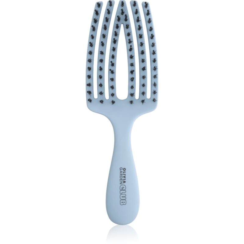 Olivia Garden Club The Nomad Detangling&Shine Fingerbrush​ plochá kefa na vlasy 1 ks