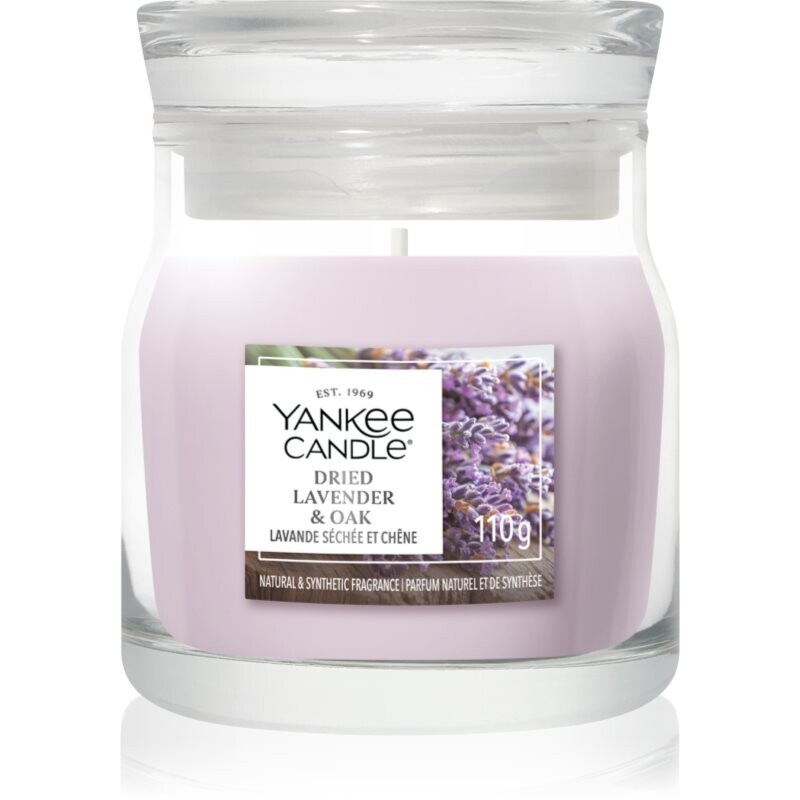 Yankee Candle Dried Lavender & Oak vonná sviečka Signature 110 g