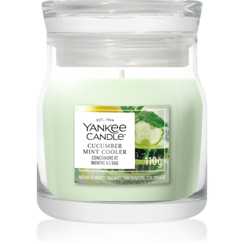 Yankee Candle Cucumber Mint Cooler vonná sviečka Signature 110 g