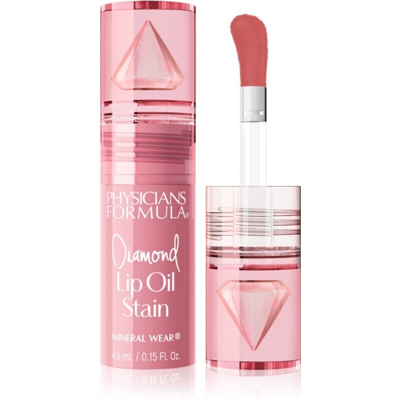 Physicians Formula Mineral Wear® Diamond Lip Oil Stain tónovací olej na pery odtieň Radiant Rose 4.6 ml