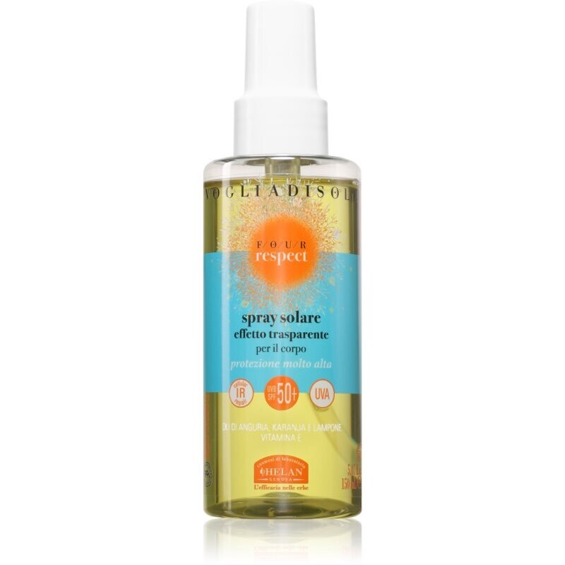 Helan VOGLIA DI SOLE FOUR RESPECT Suntan Spray SPF50+ ochranný sprej na opaľovanie SPF 50+ 150 ml