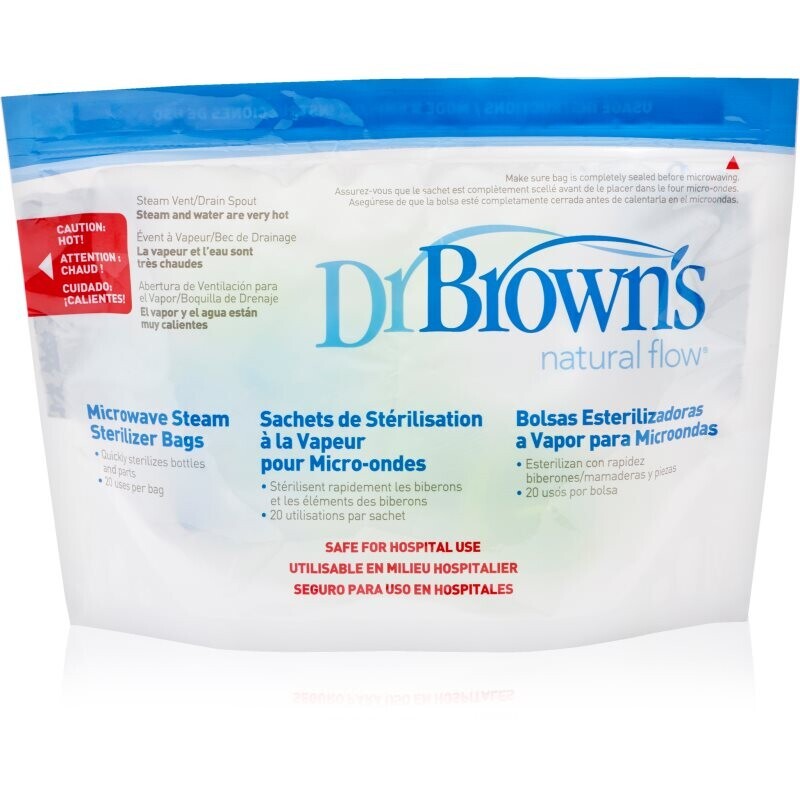 Dr. Brown's Microwave Steam Sterilizer Bags sterilizačné vrecúška 5 ks