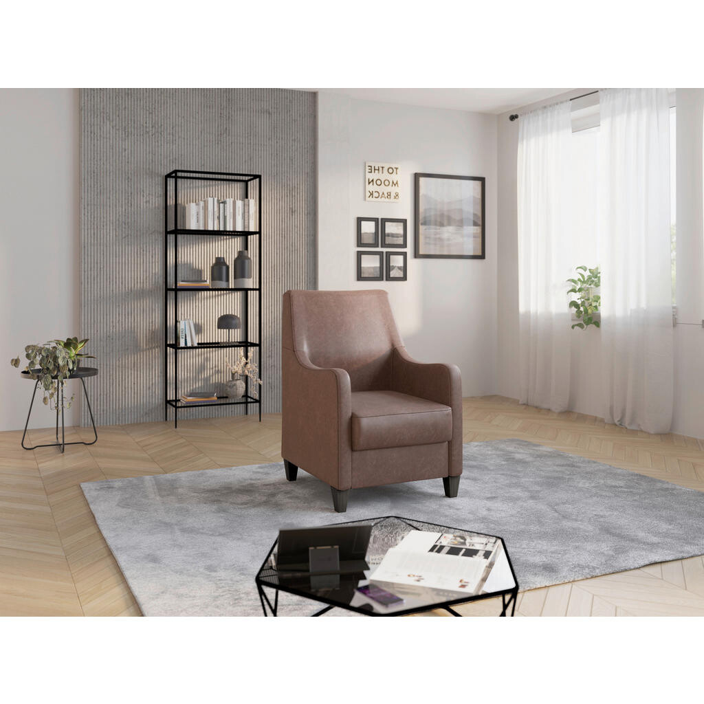 Sit & More KRESLO, textil, farba lieskového orecha