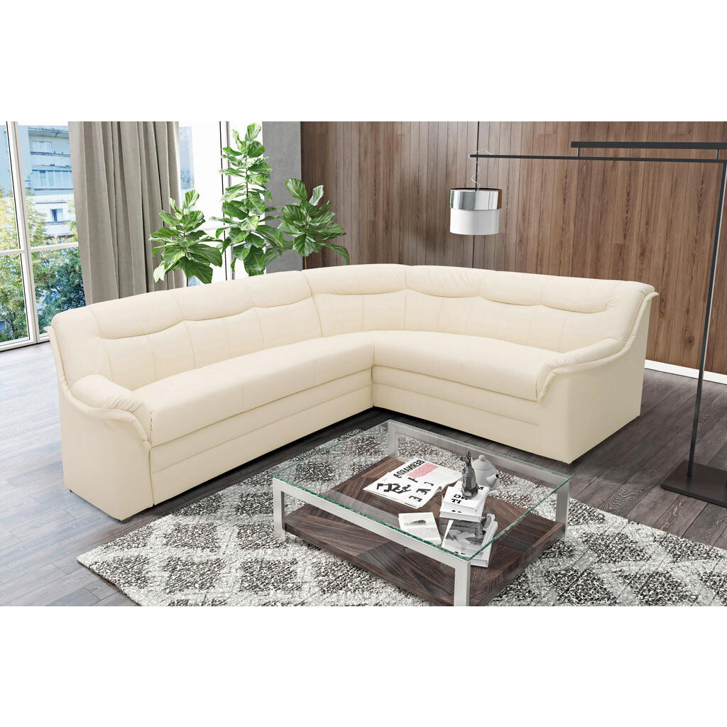 MID.YOU ROZKLADACIA ROHOVÁ SEDAČKA, textil, béžová