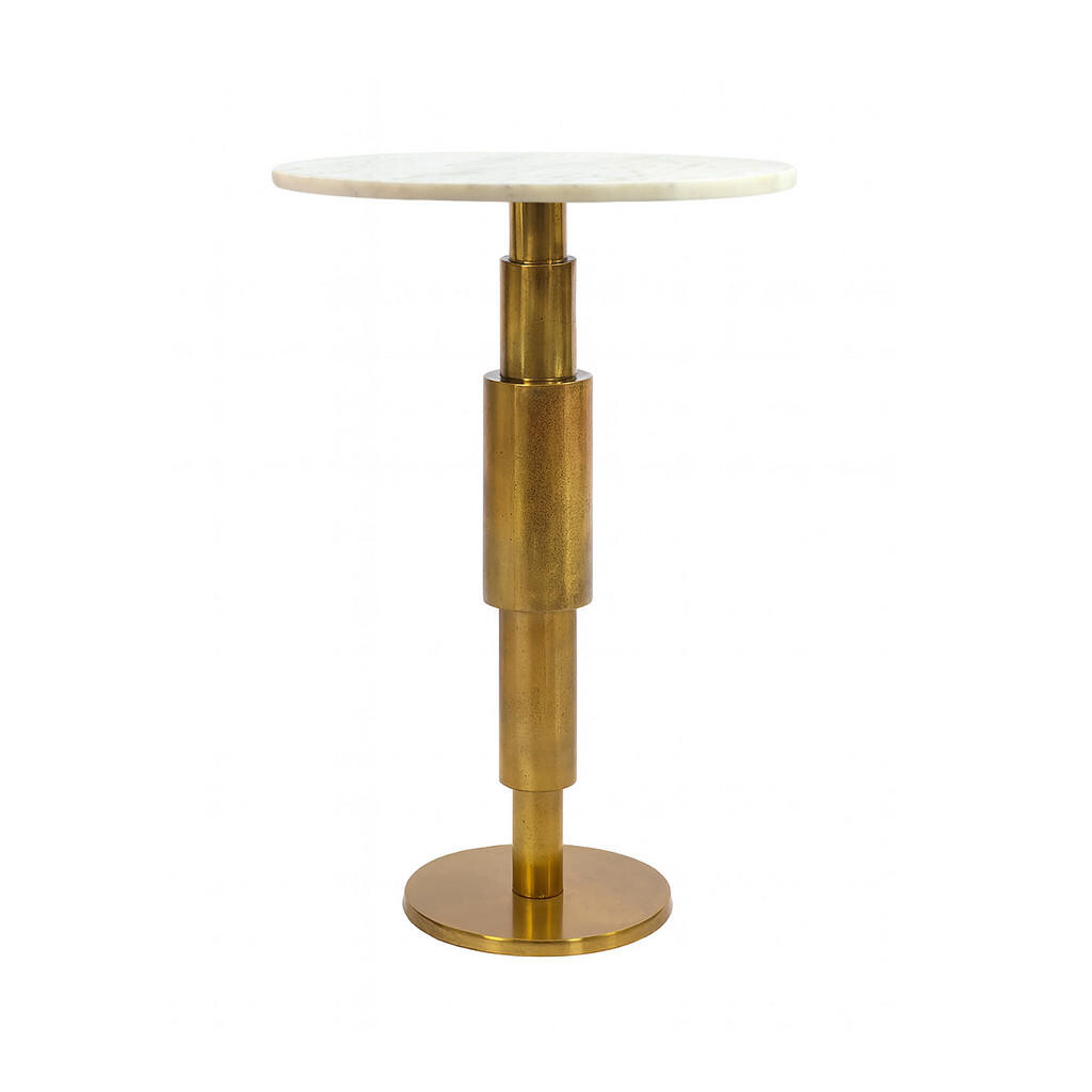Livetastic PRÍRUČNÝ STOLÍK, biela, kameň, 37/37/59 cm