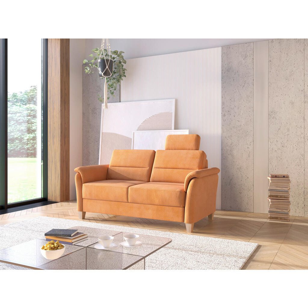 Sit & More TROJMIESTNA POHOVKA, textil, terakotová