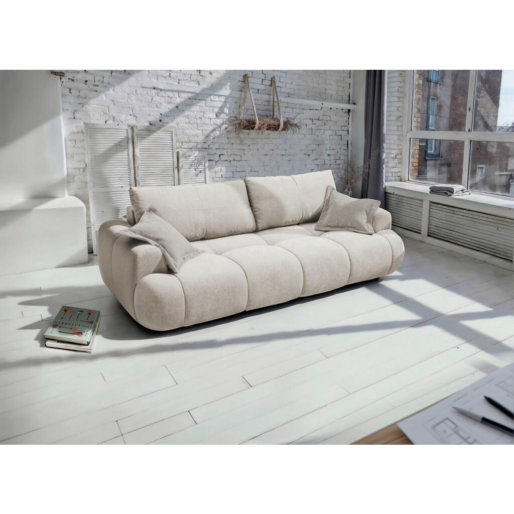 Livetastic ROZKLADACIA POHOVKA, plast, textil, kompozitné drevo, šampanská