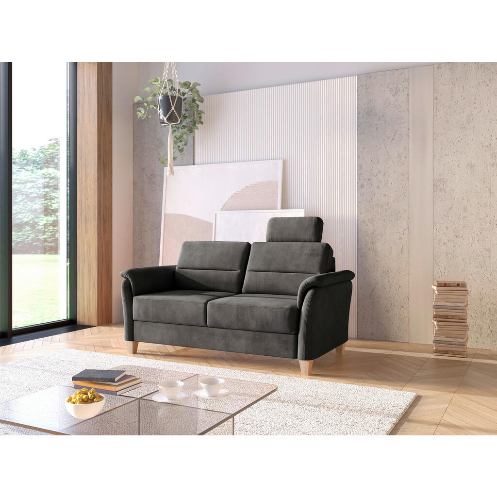 Sit & More TROJMIESTNA POHOVKA, textil, čierna