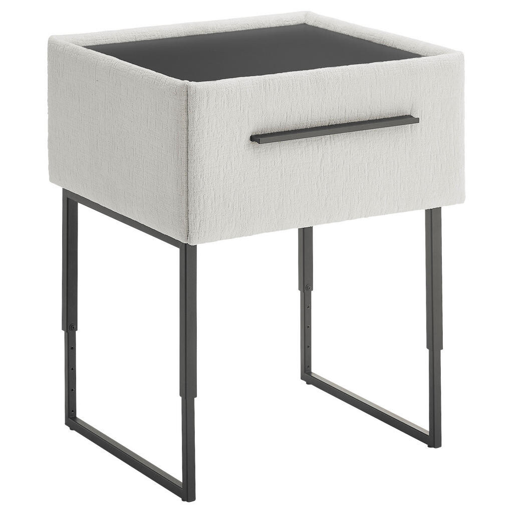 Dieter Knoll NOČNÝ STOLÍK, smrek, borovica, krémová, 64,3/45,5-61,5/45,9 cm