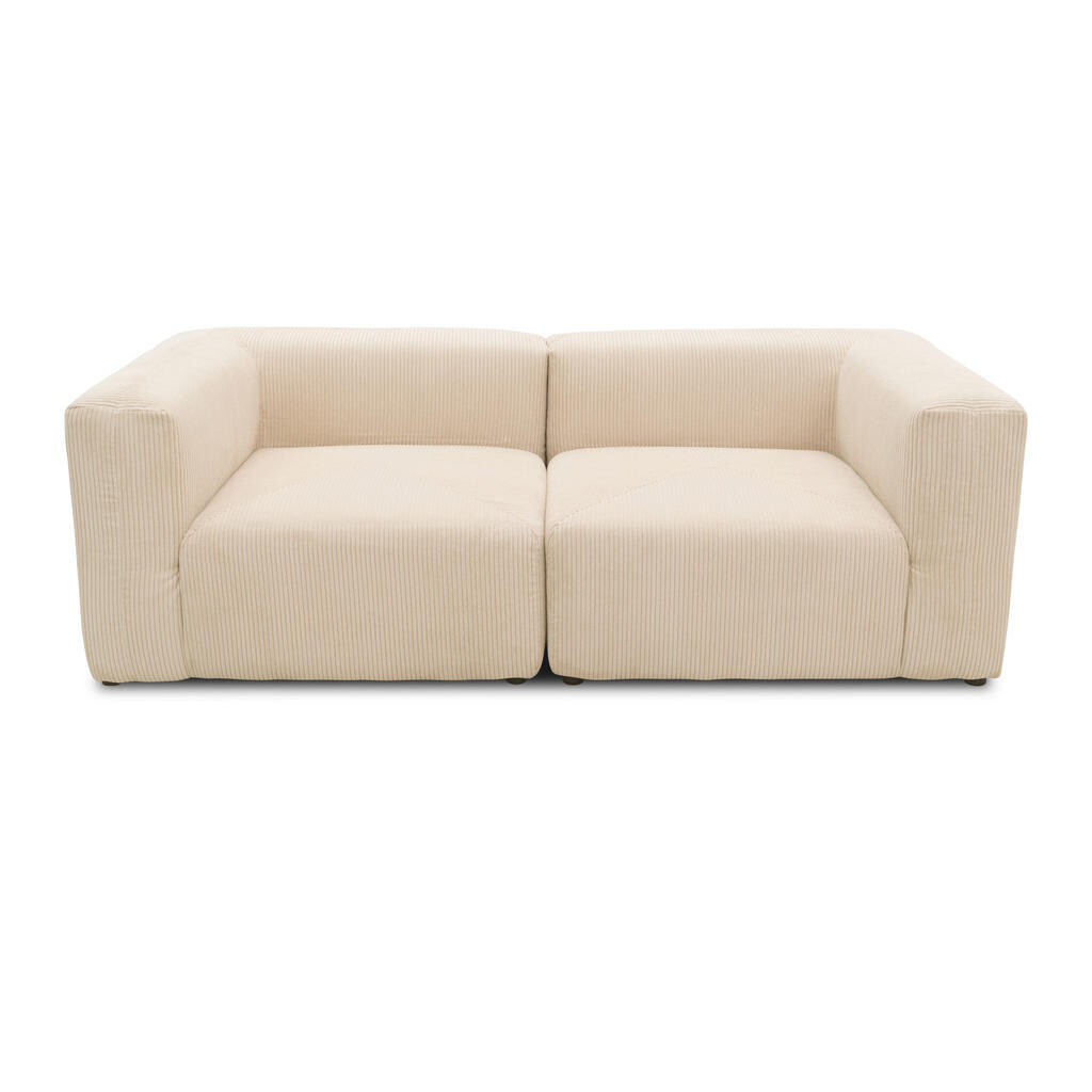 MID.YOU DVOJMIESTNA POHOVKA, textil, krémová