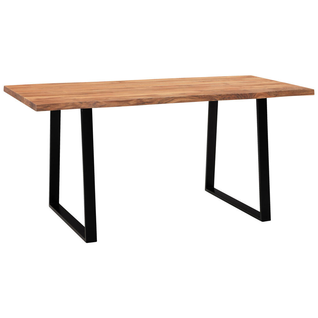 MID.YOU PÍSACÍ STÔL, čierna, farba akácie, 140/80/76 cm