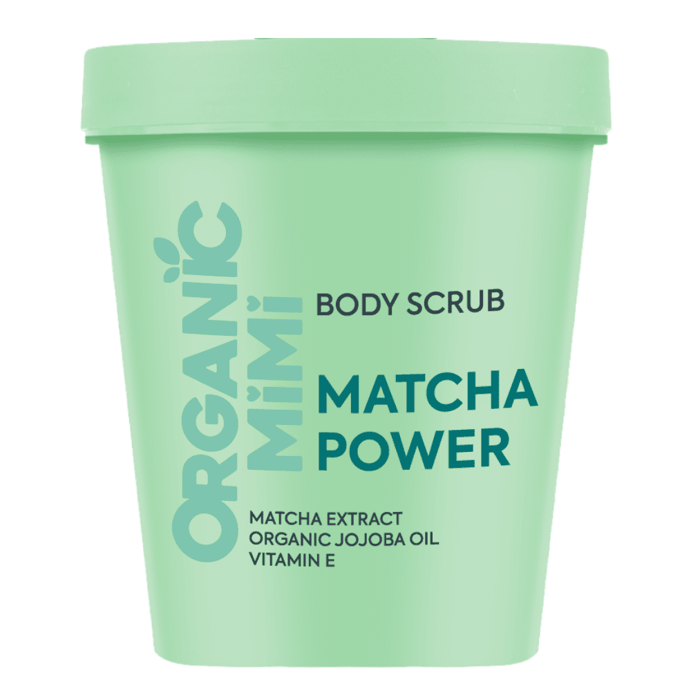 ORGANIC MIMI Matcha Power Telový peeling 250 g