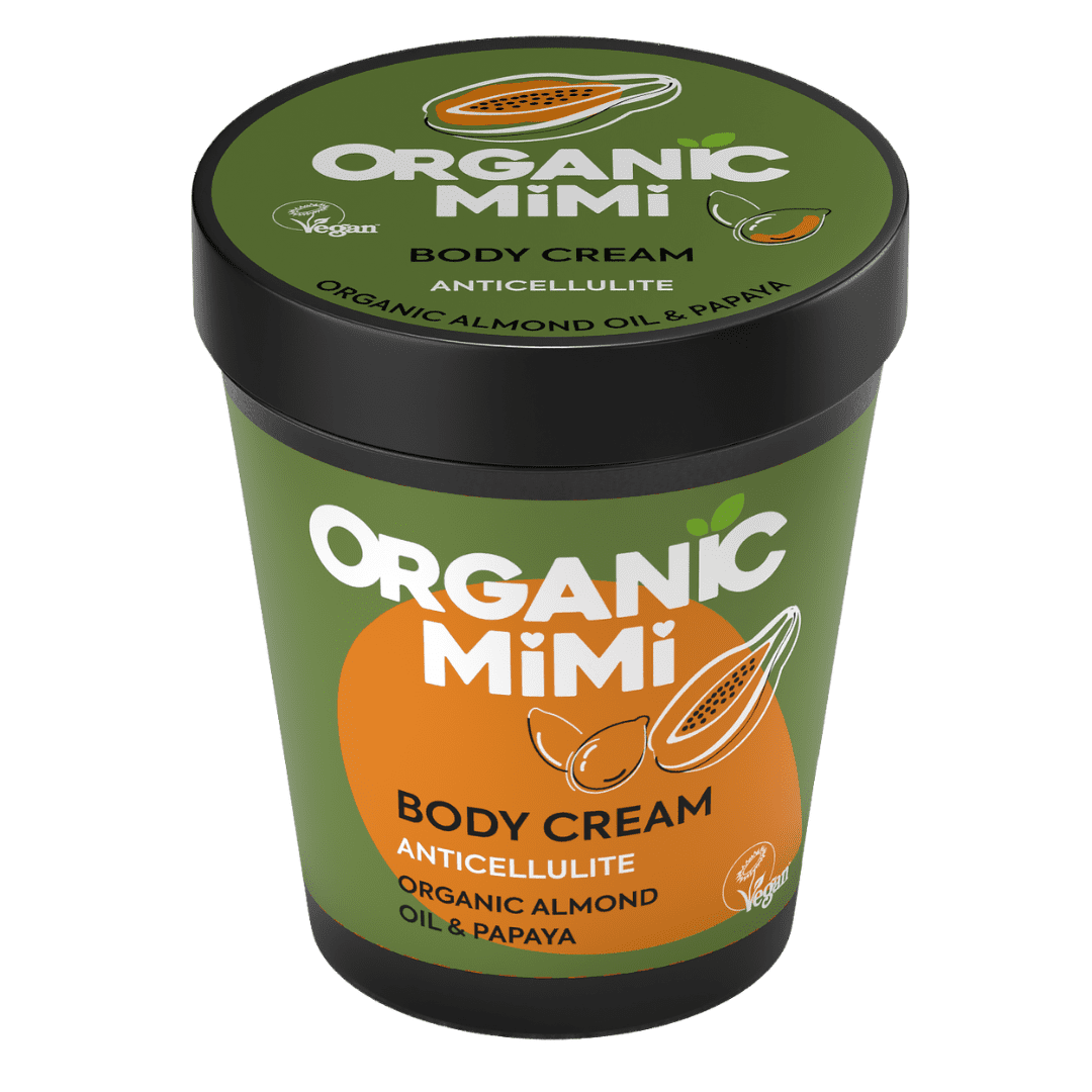ORGANIC MIMI Almond & Papaya Anticelulitídny krém na telo 200 ml