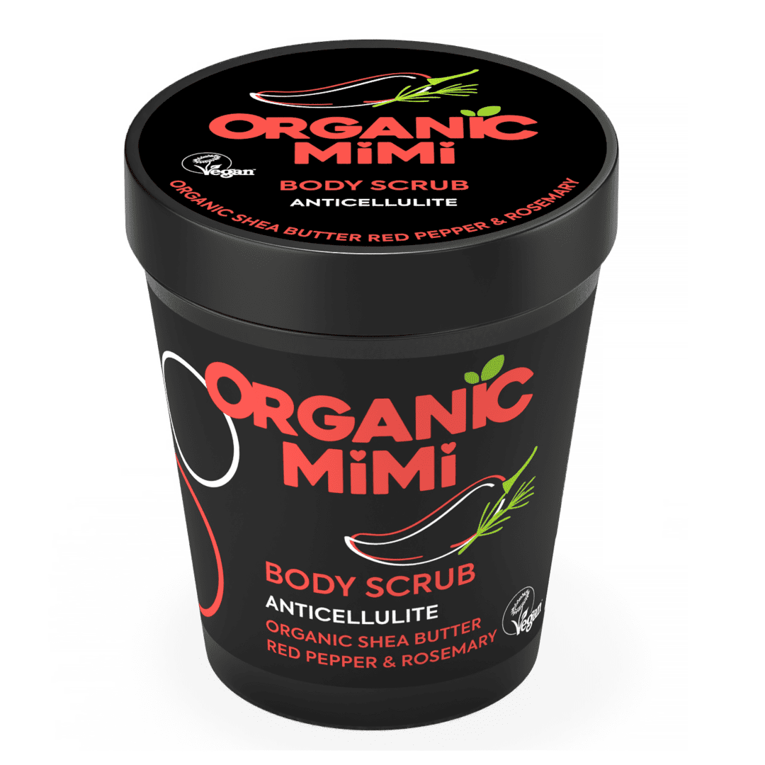 ORGANIC MIMI Red Pepper & Rosemary Anticelulitídny telový peeling 250 g