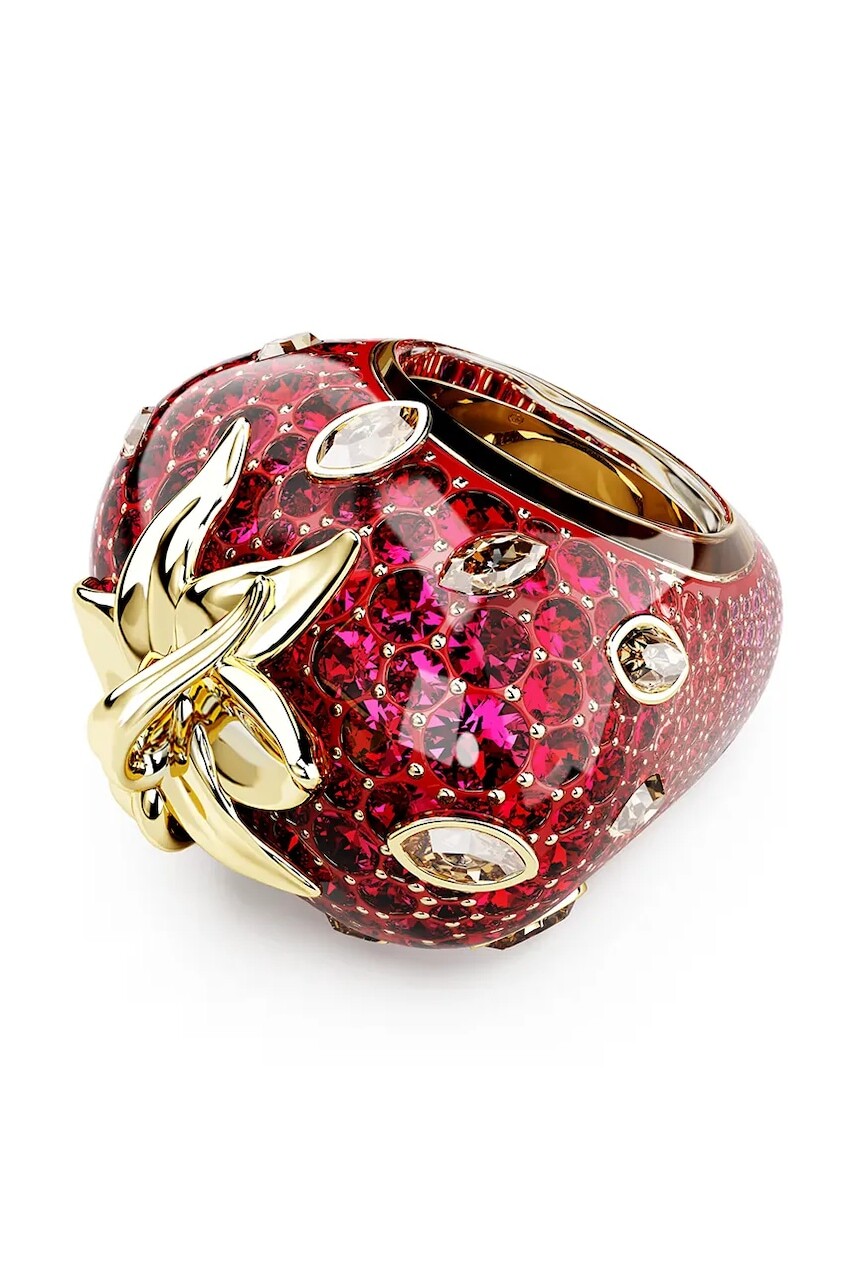 Swarovski prsteň dámsky pozlátený swarovski kryštál IDYLLIA