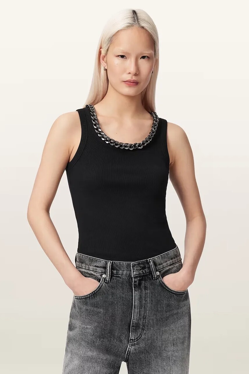 AllSaints top dámsky s bavlnou LUCY