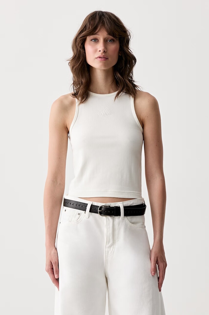 adidas crop top dámsky s bavlnou