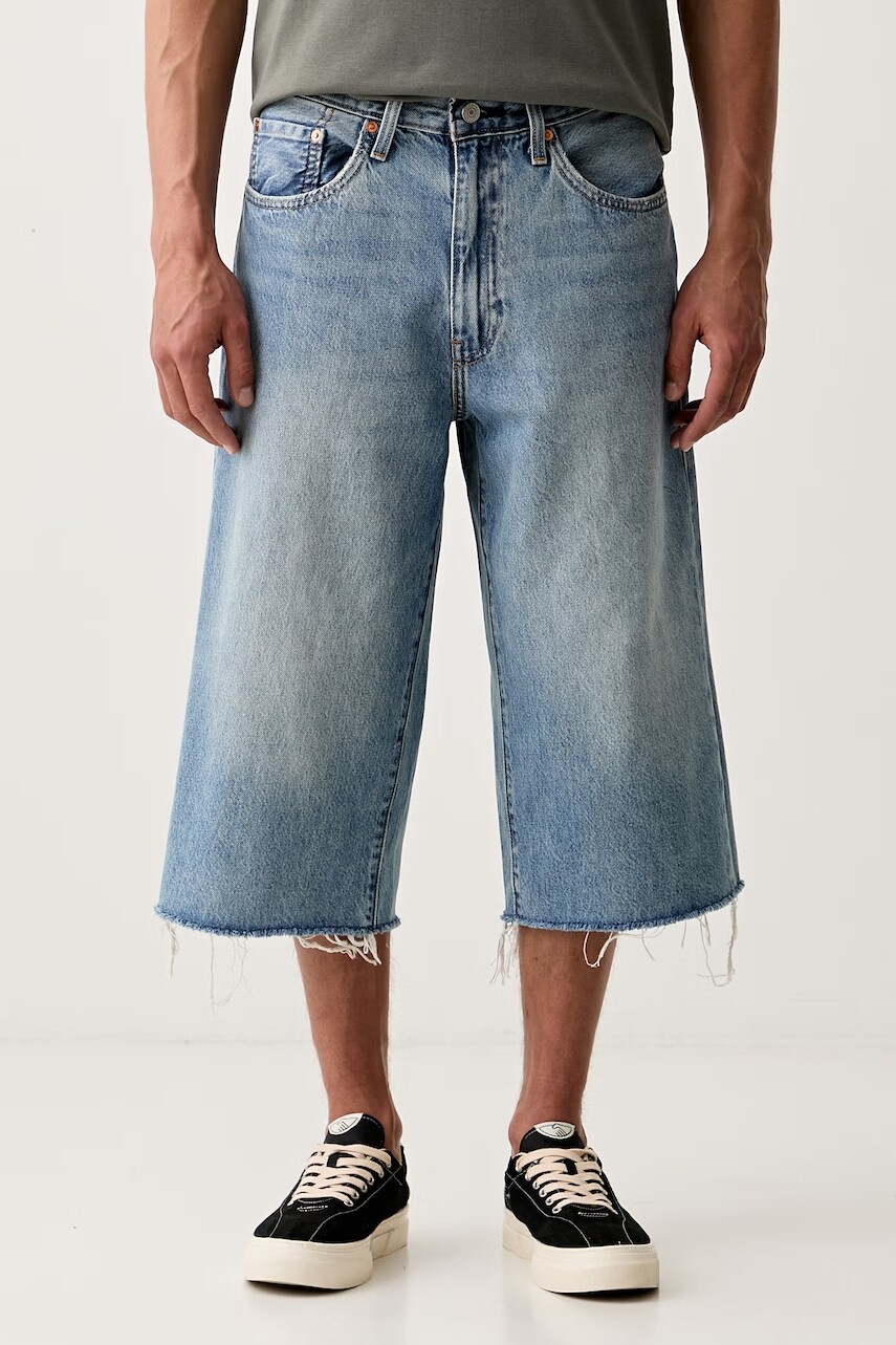 Levi's šortky pánske rifľové 478 BAGGY CAPRI