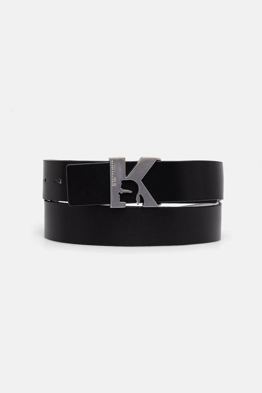 Karl Lagerfeld Jeans obojstranný opasok dámsky kožený