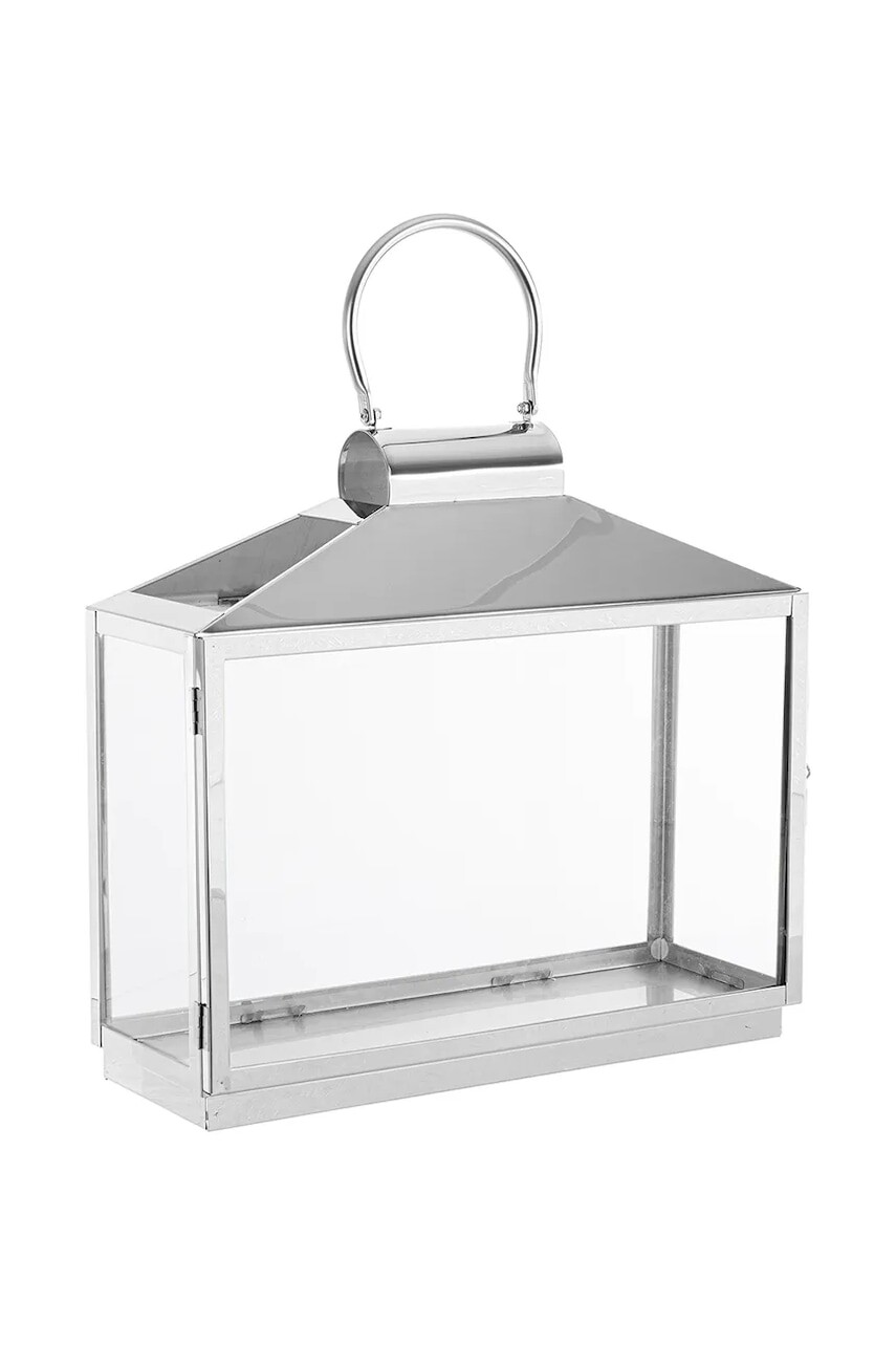 Bizzotto lucerna z nehrdzavejúcej ocele 40.5 x 14.5 x 39 cm